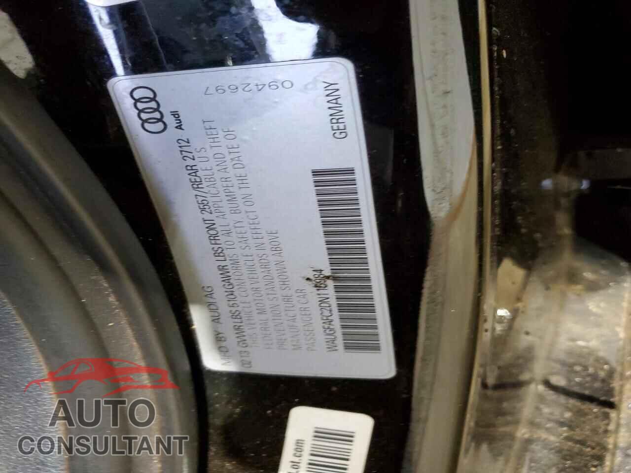 AUDI A6 2013 - WAUGFAFC2DN115984