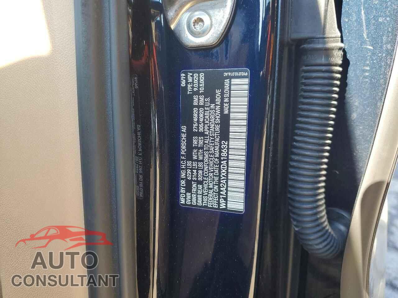PORSCHE CAYENNE 2019 - WP1AA2AYXKDA18632