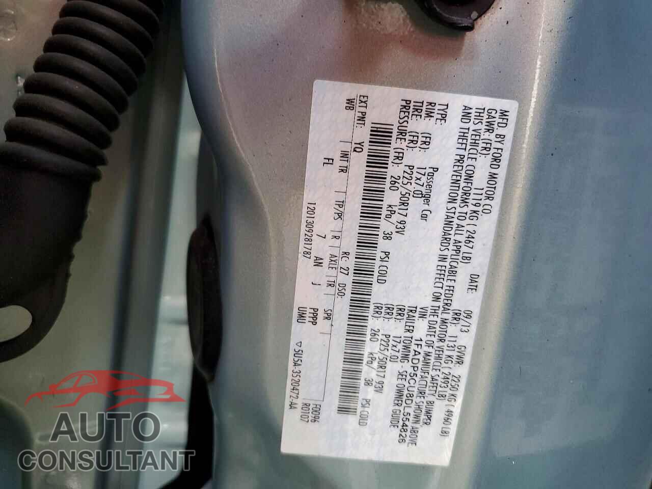 FORD CMAX 2013 - 1FADP5CU8DL554826