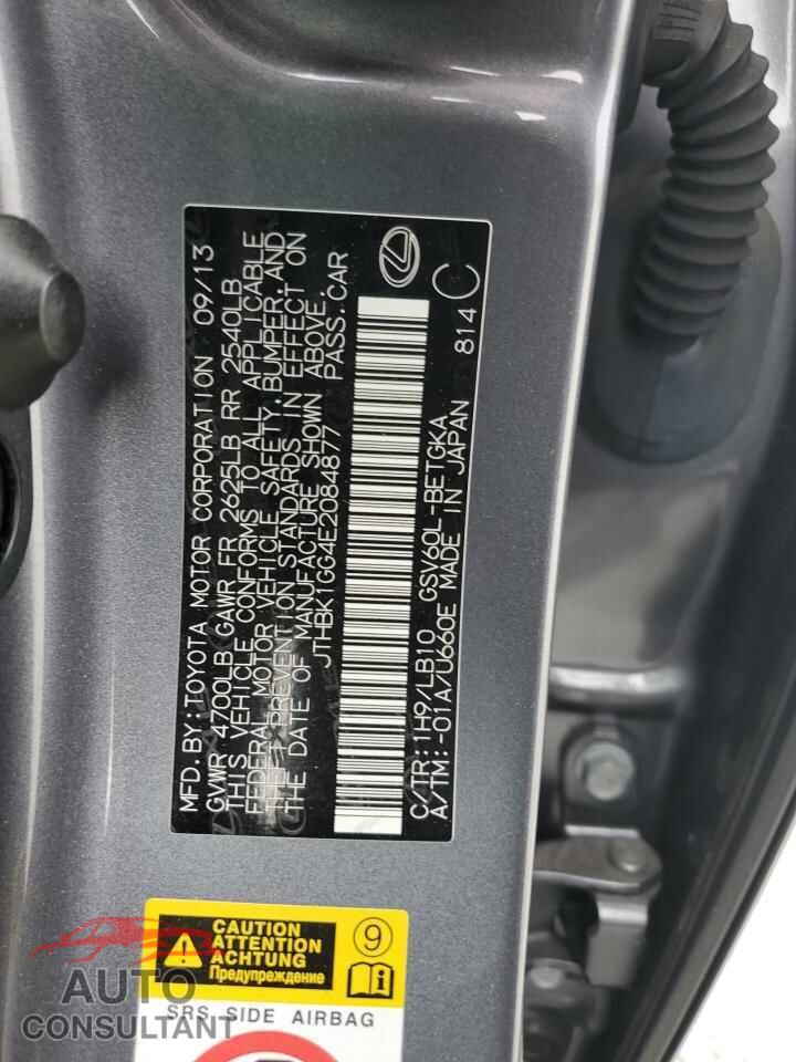 LEXUS ES350 2014 - JTHBK1GG4E2084877