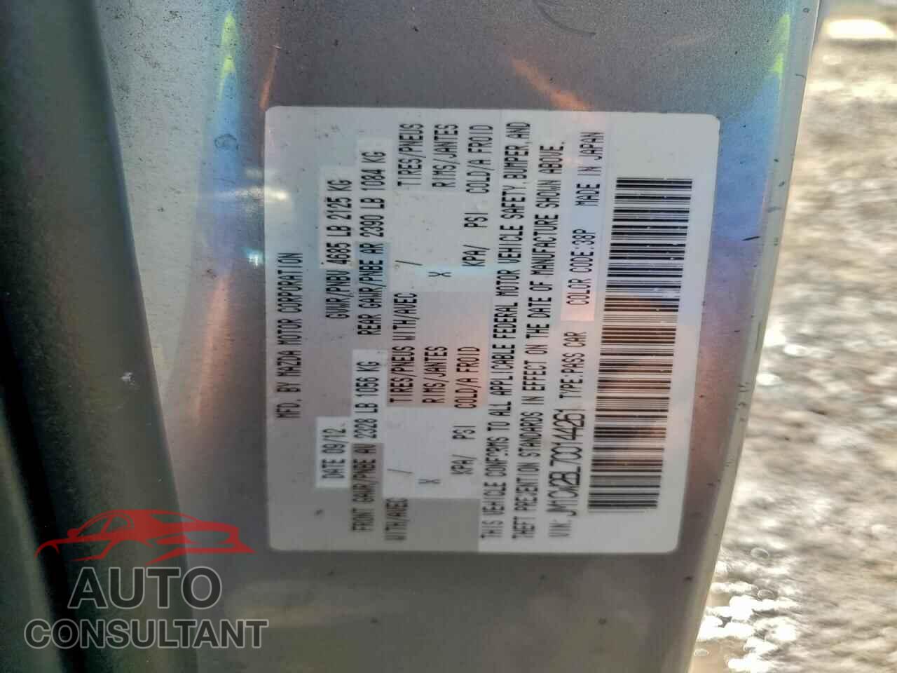 MAZDA 5 2012 - JM1CW2BL7C0144261