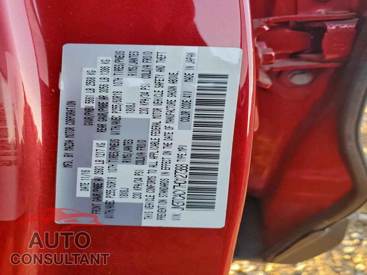 MAZDA CX-9 2017 - JM3TCACY7H0127388