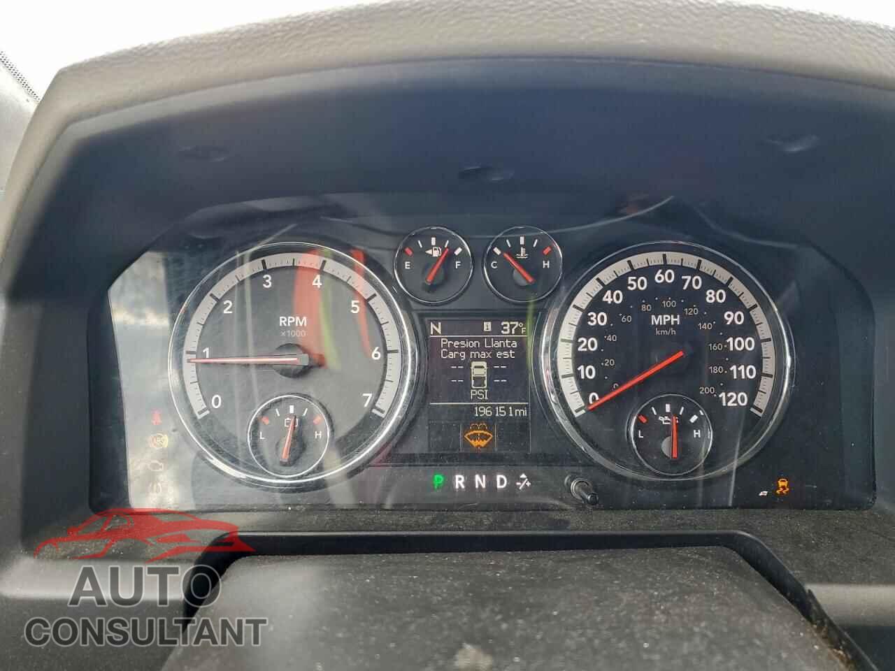 DODGE RAM 2500 2012 - 3C6TD5JT7CG324156