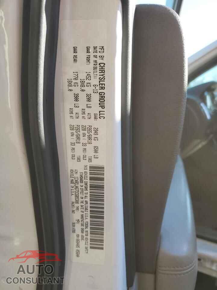 DODGE DURANGO 2013 - 1C4RDJAG7DC685308