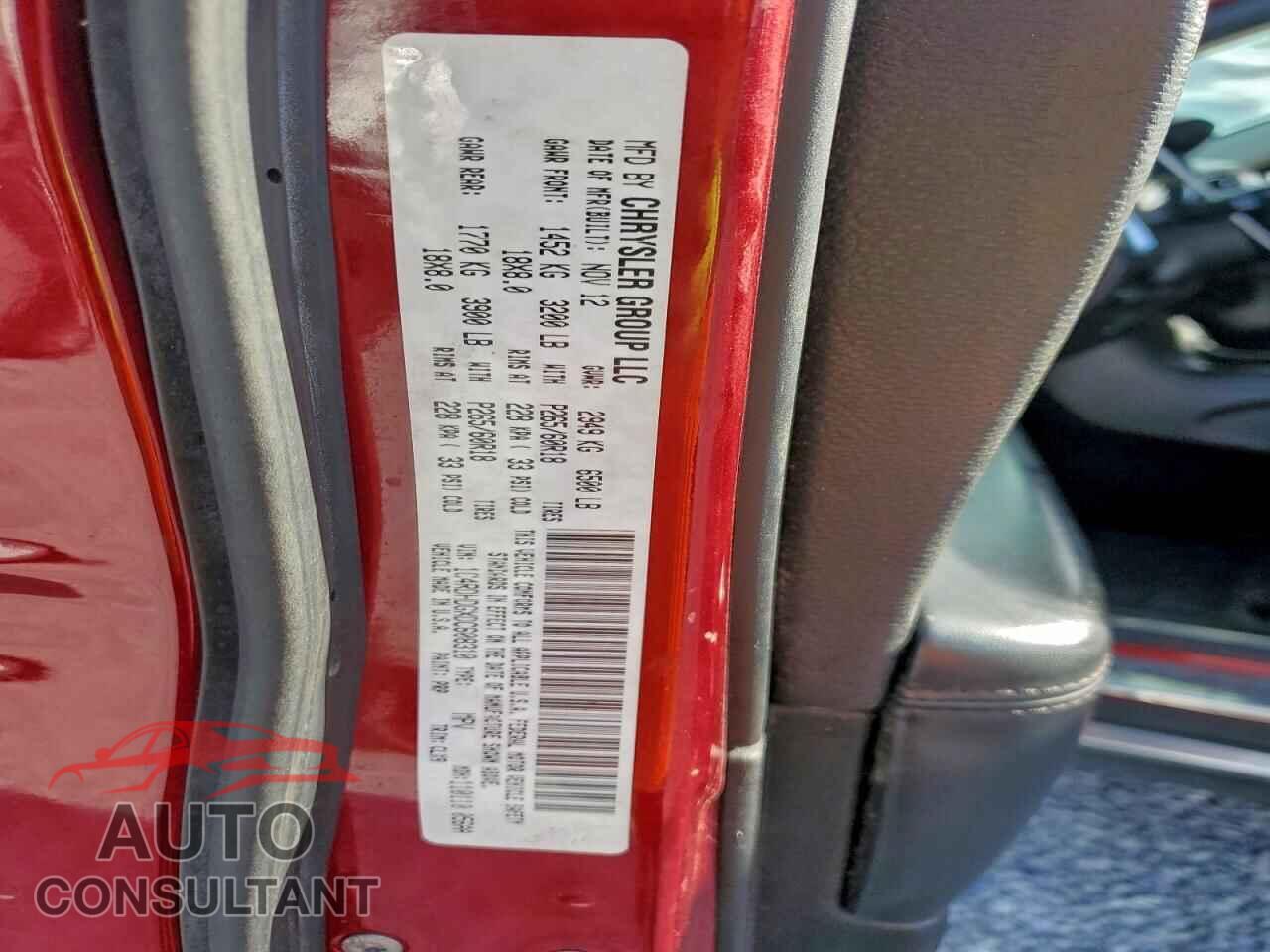 DODGE DURANGO 2013 - 1C4RDHDGXDC608310