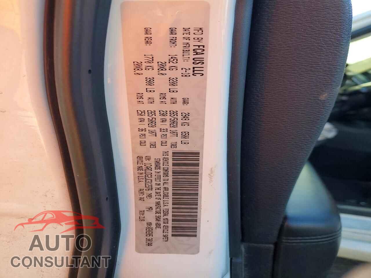 DODGE DURANGO 2018 - 1C4RDJDG2JC312376