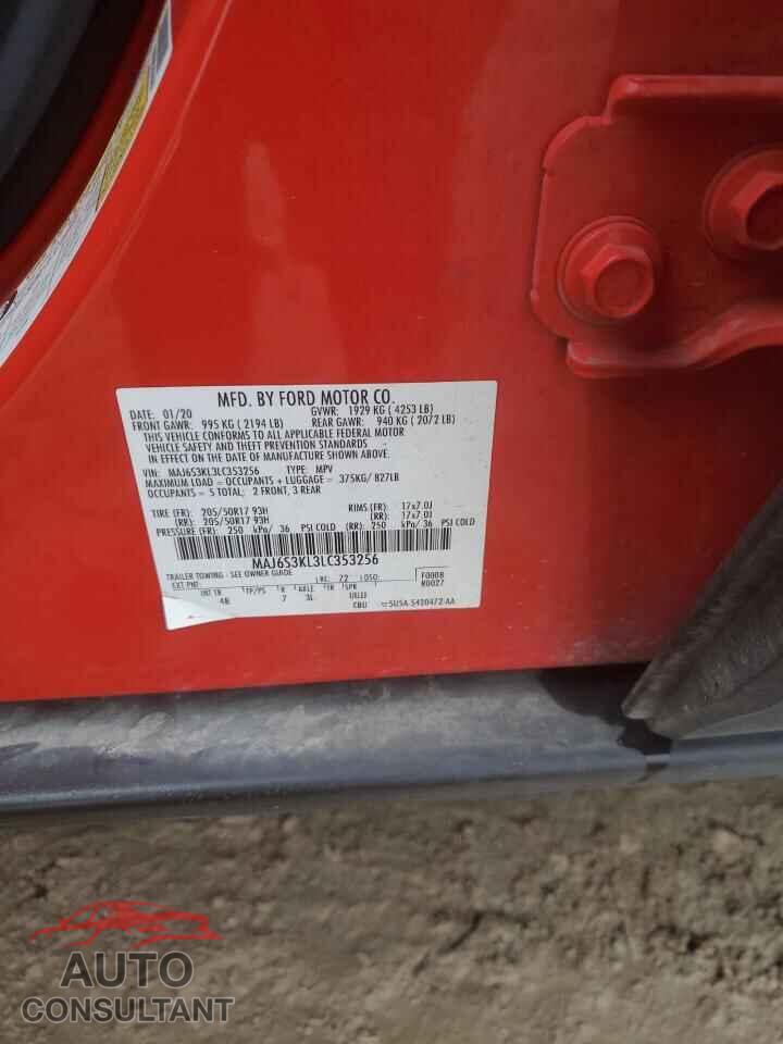 FORD ECOSPORT 2020 - MAJ6S3KL3LC353256