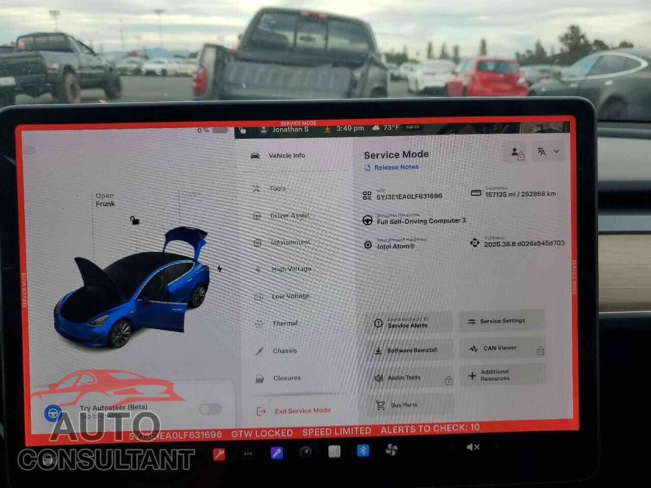 TESLA MODEL 3 2020 - 5YJ3E1EA0LF631696
