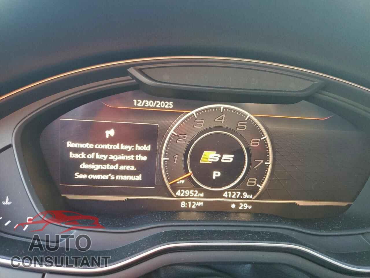 AUDI S5/RS5 2019 - WAUC4CF57KA092109