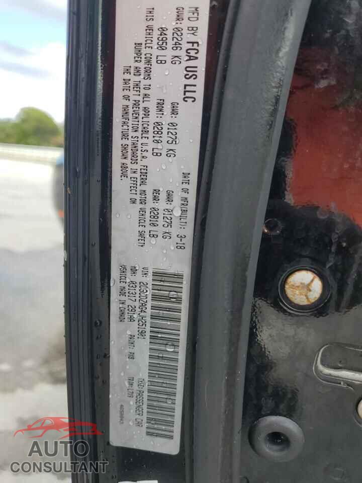 DODGE CHALLENGER 2018 - 2C3CDZAG4JH251901
