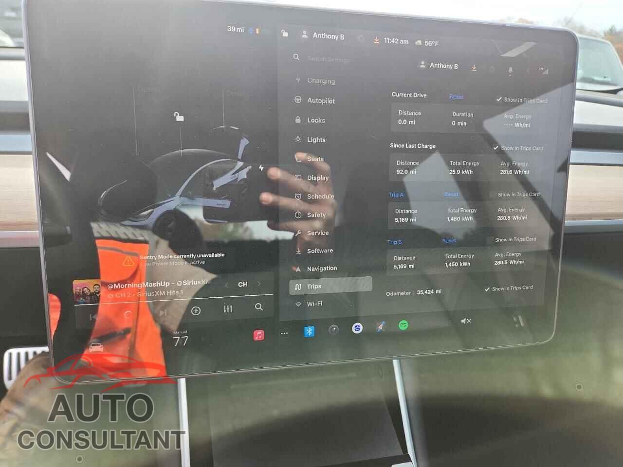 TESLA MODEL 3 2019 - 5YJ3E1EB2KF464992