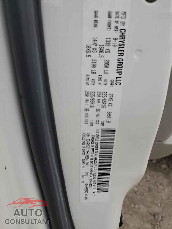 DODGE CARAVAN 2010 - 2D4RN5D17AR433284