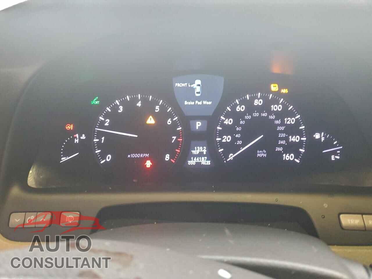 LEXUS LS460 2009 - JTHGL46F595036595