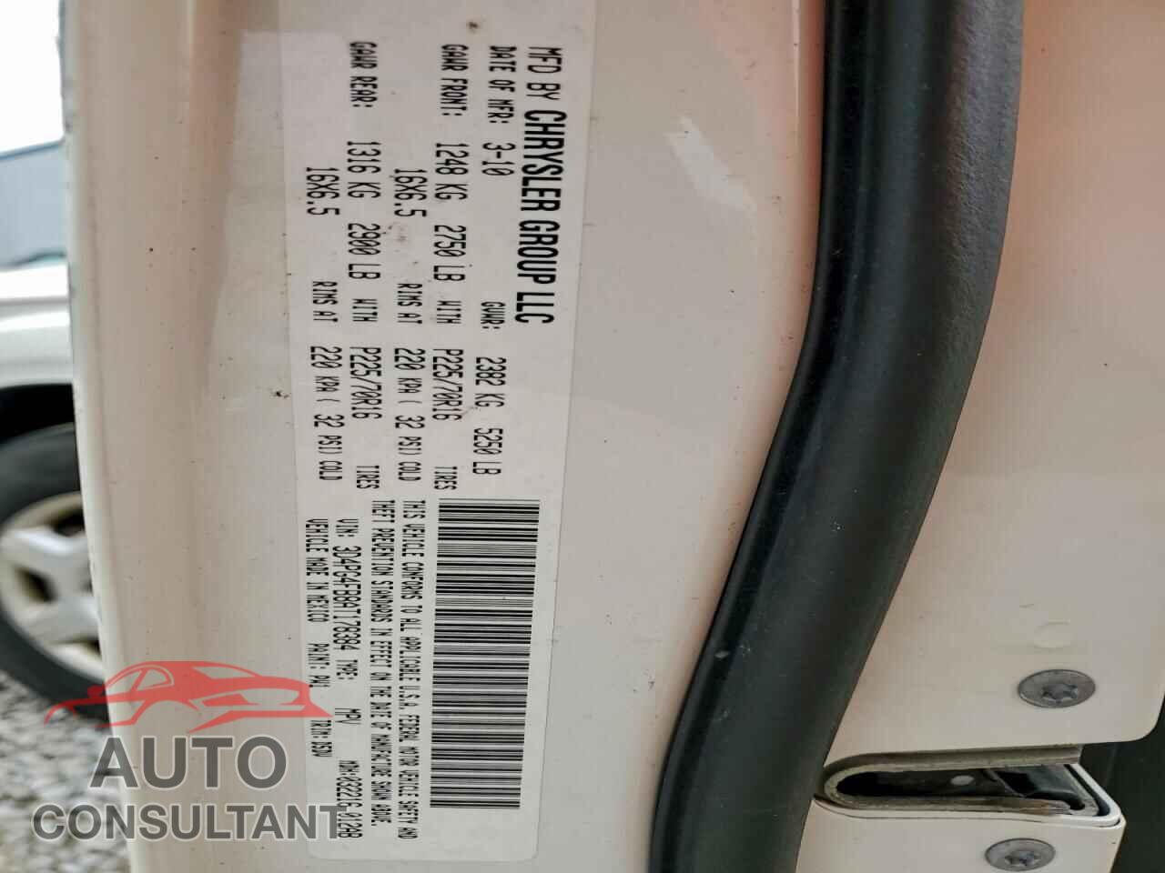 DODGE JOURNEY 2010 - 3D4PG4FB8AT178384