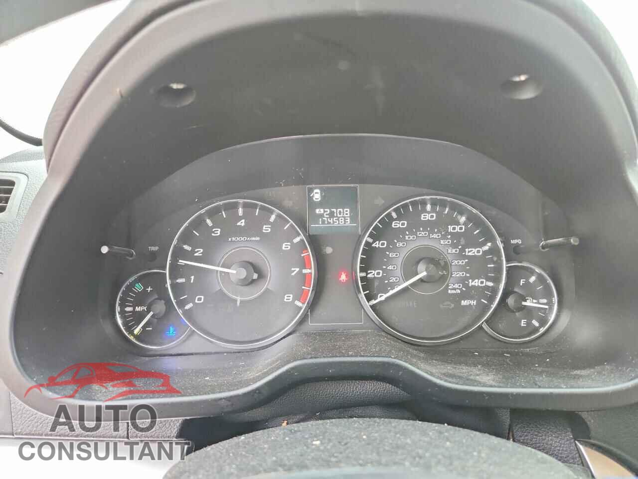 SUBARU OUTBACK 2012 - 4S4BRBAC4C1221162