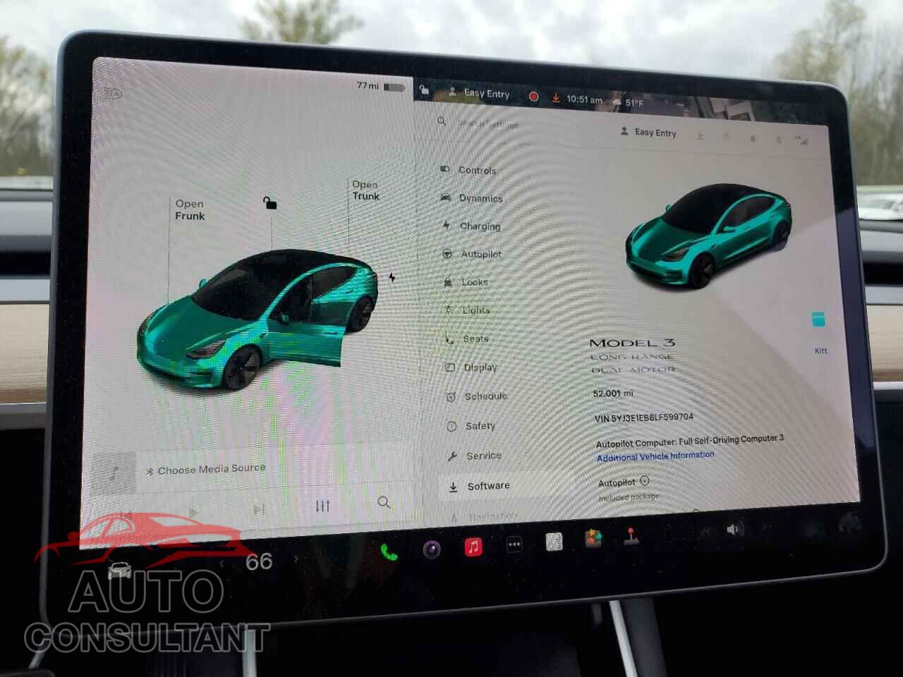 TESLA MODEL 3 2020 - 5YJ3E1EB8LF599704