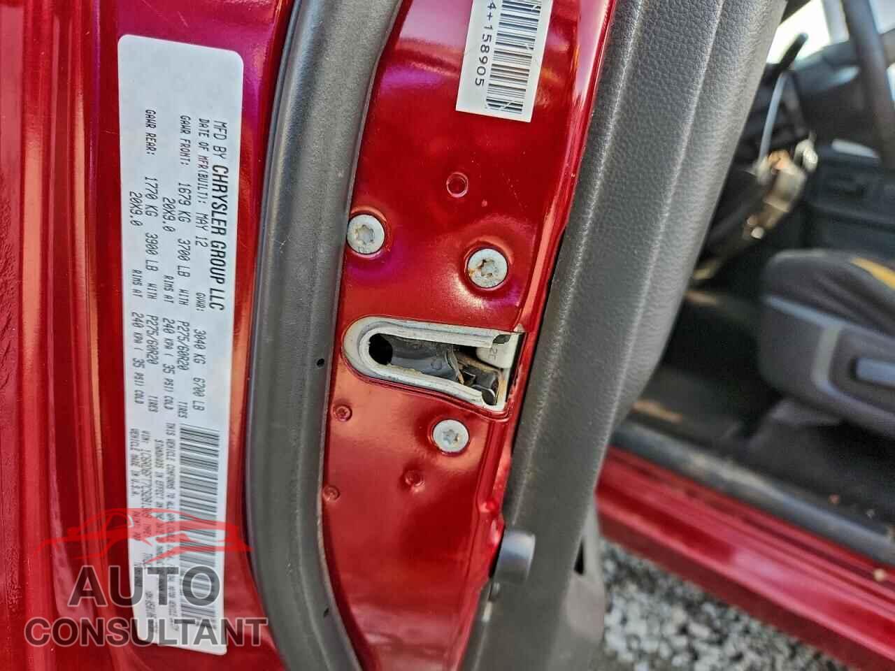 DODGE RAM 1500 2012 - 1C6RD6FT7CS281309