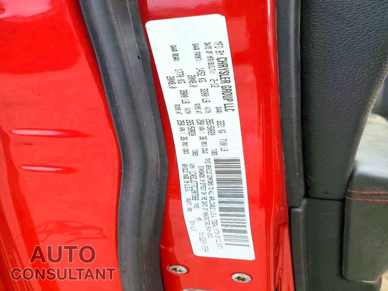 DODGE DURANGO 2012 - 1C4SDJCT7CC207366