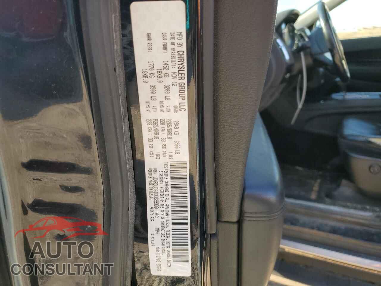 DODGE DURANGO 2013 - 1C4RDJDG1DC629330