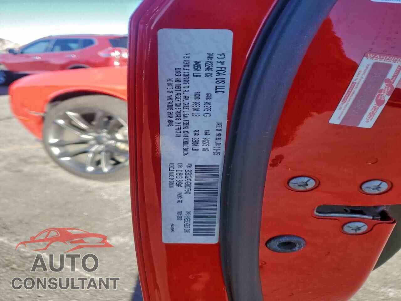 DODGE CHALLENGER 2016 - 2C3CDZAG4GH137941