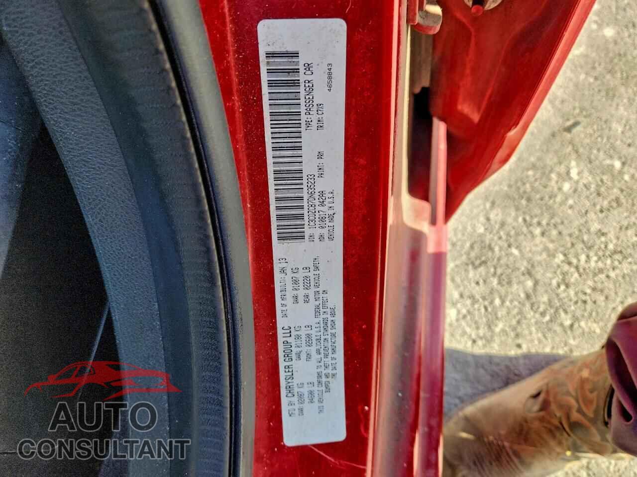 DODGE AVENGER 2013 - 1C3CDZCB7DN635233