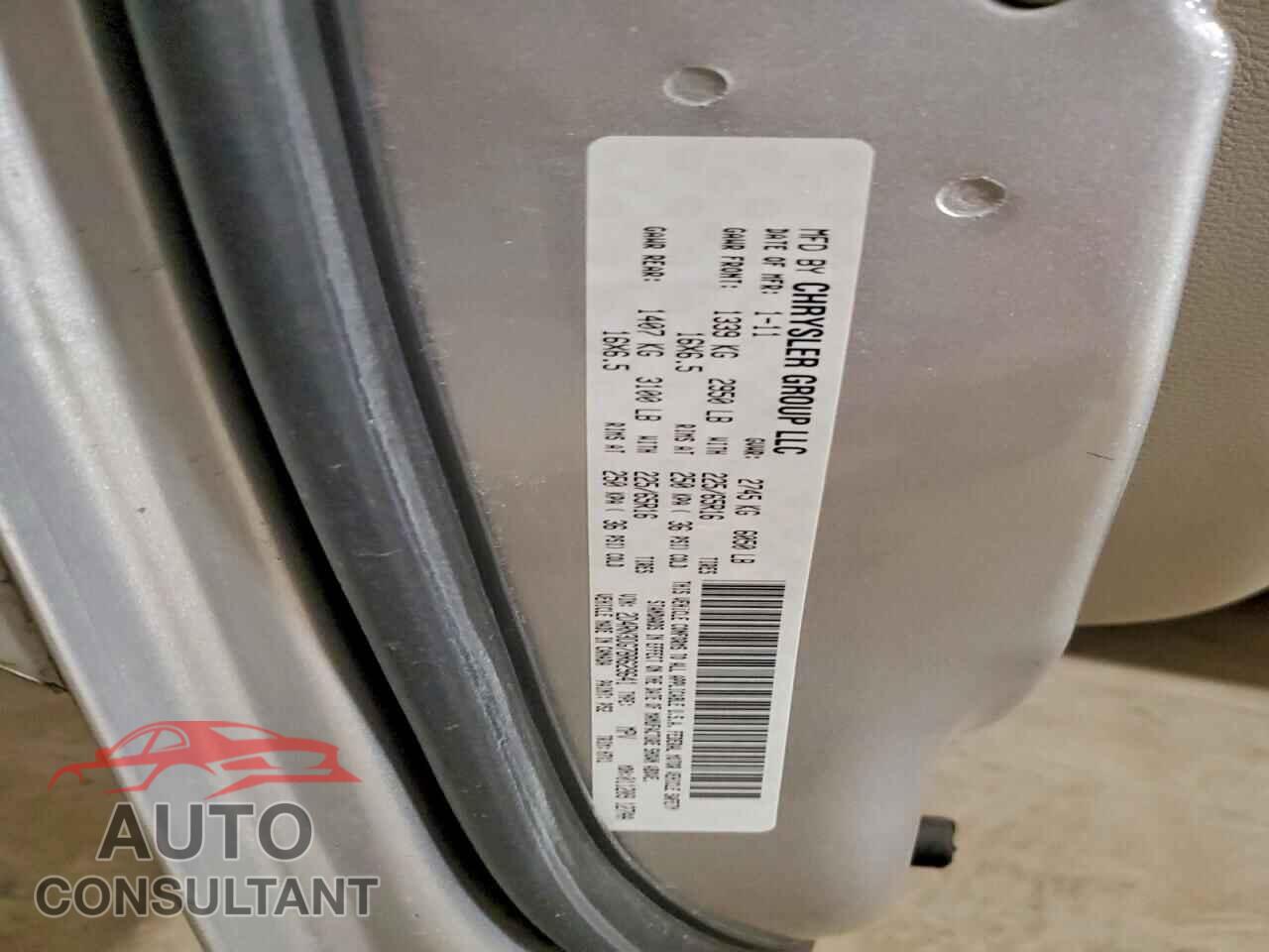 DODGE CARAVAN 2011 - 2D4RN3DG7BR629641