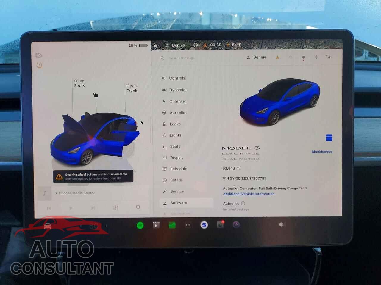 TESLA MODEL 3 2022 - 5YJ3E1EB2NF237791