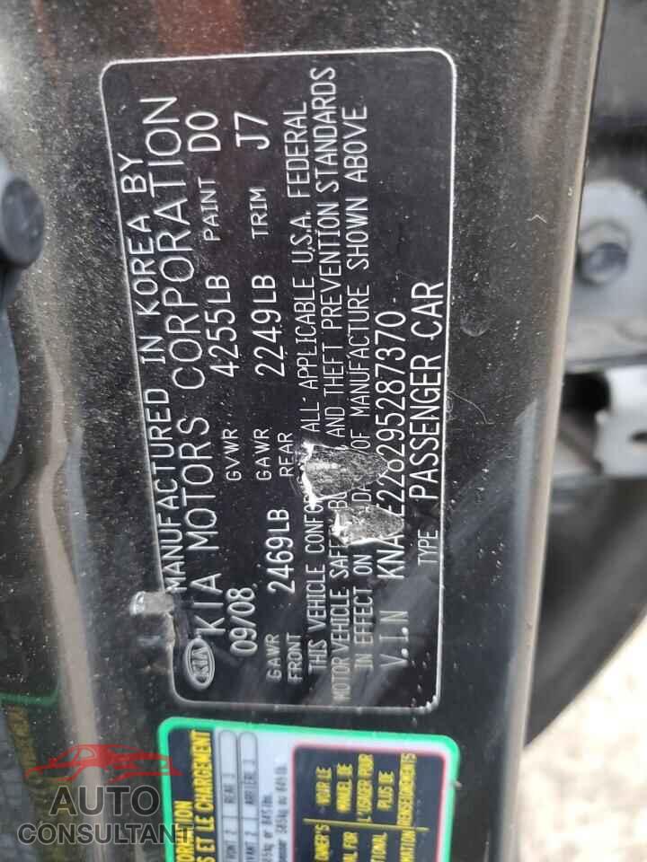 KIA OPTIMA 2009 - KNAGE228295287370
