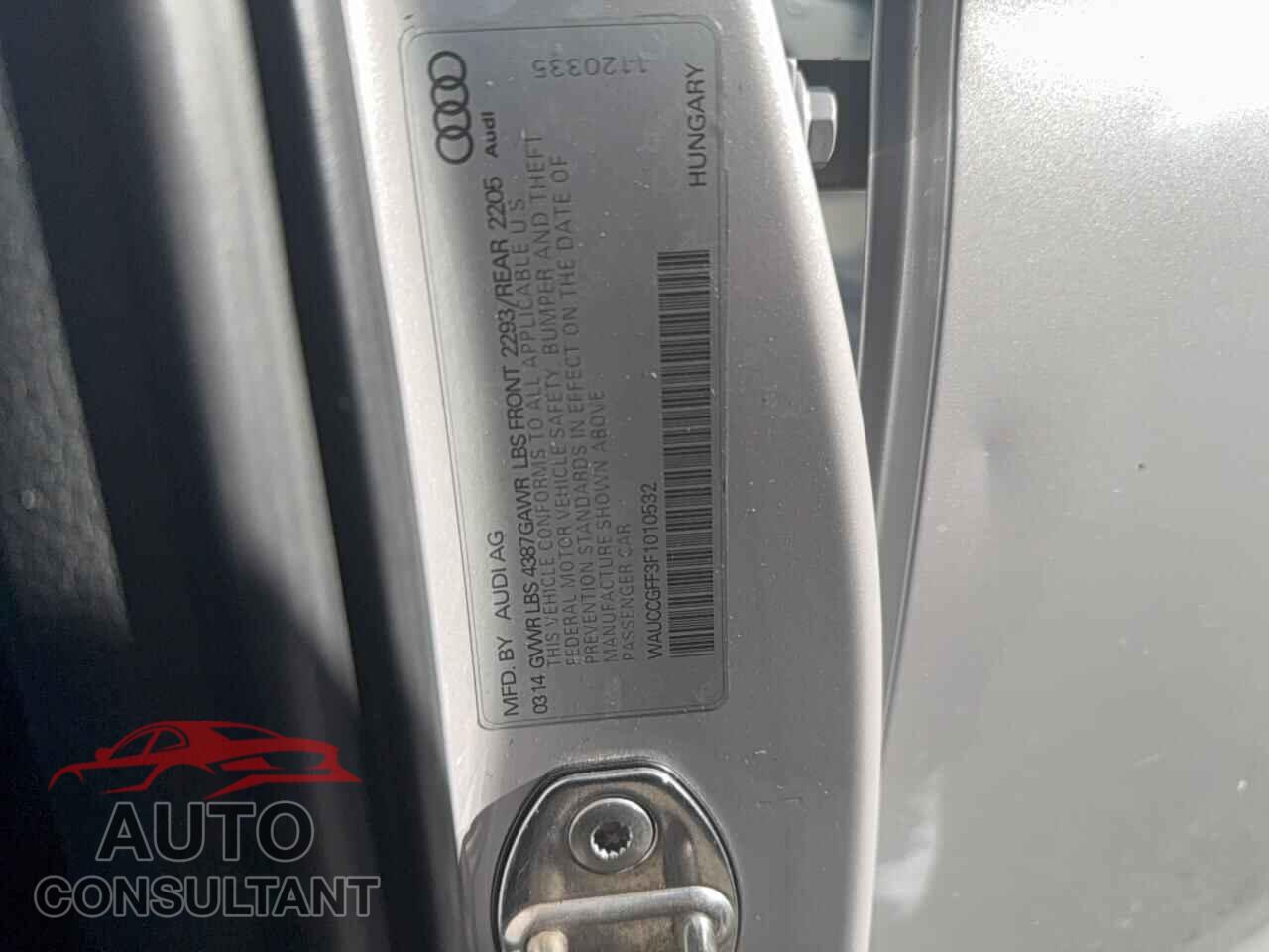 AUDI A3 2015 - WAUCCGFF3F1010532