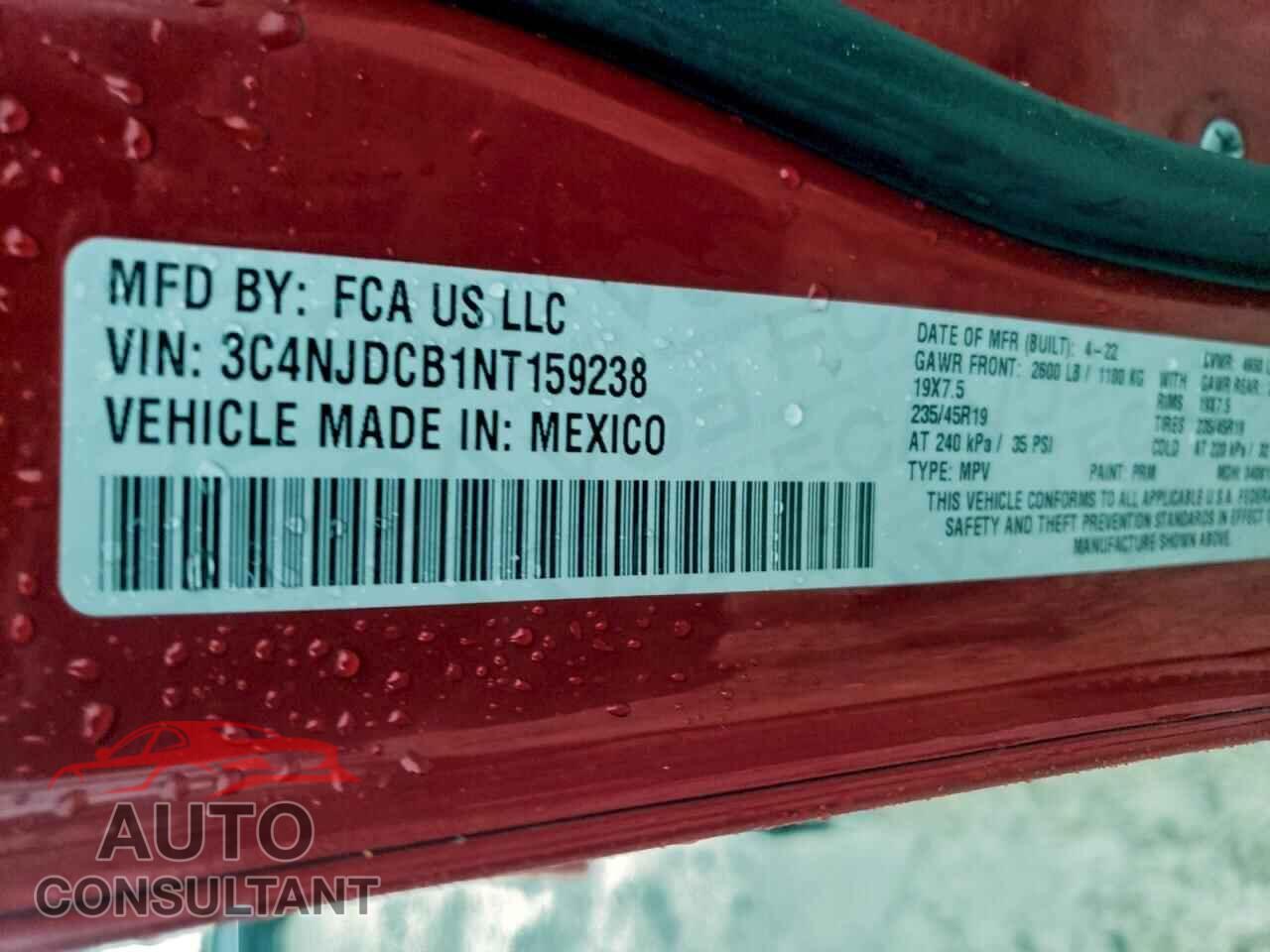 JEEP COMPASS 2022 - 3C4NJDCB1NT159238