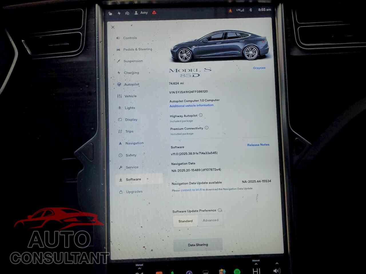 TESLA MODEL S 2015 - 5YJSA1H24FF086120