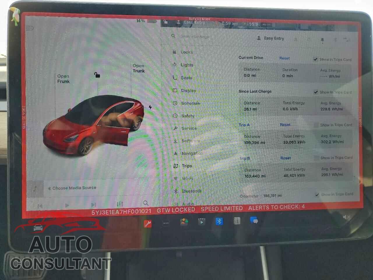 TESLA MODEL 3 2017 - 5YJ3E1EA7HF001021