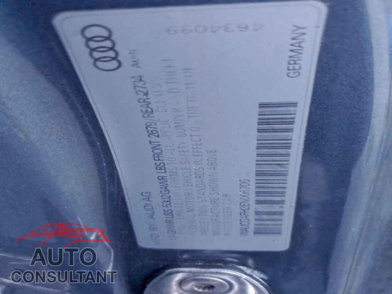 AUDI S5/RS5 2014 - WAUCGAFH2EN005705