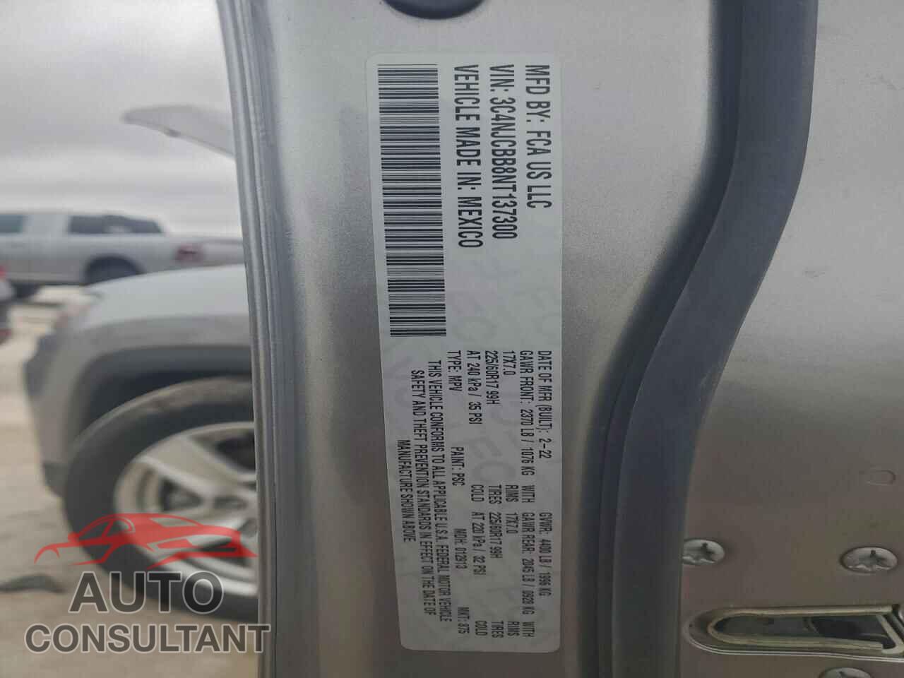 JEEP COMPASS 2022 - 3C4NJCBB8NT137300
