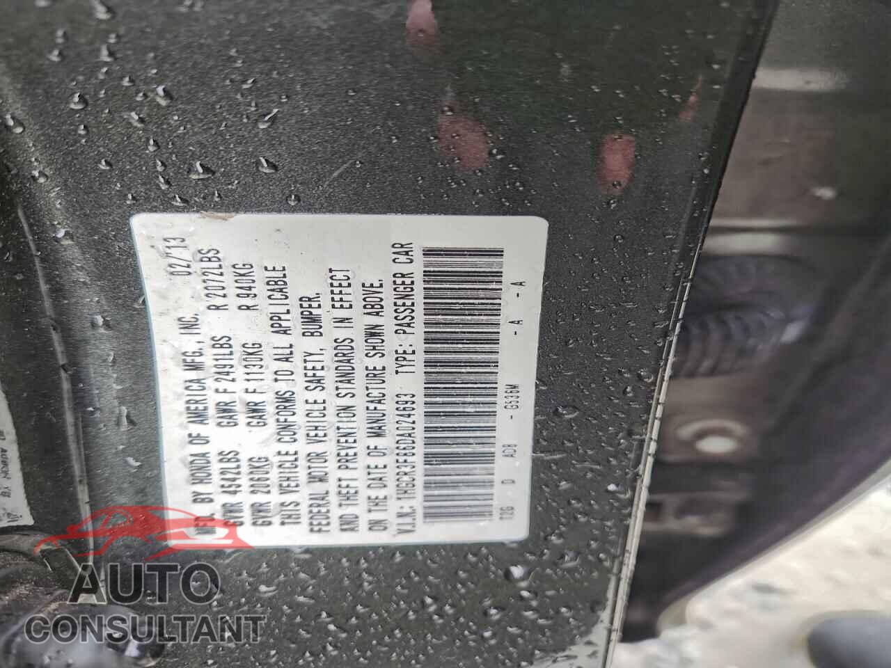 HONDA ACCORD 2013 - 1HGCR3F86DA024693