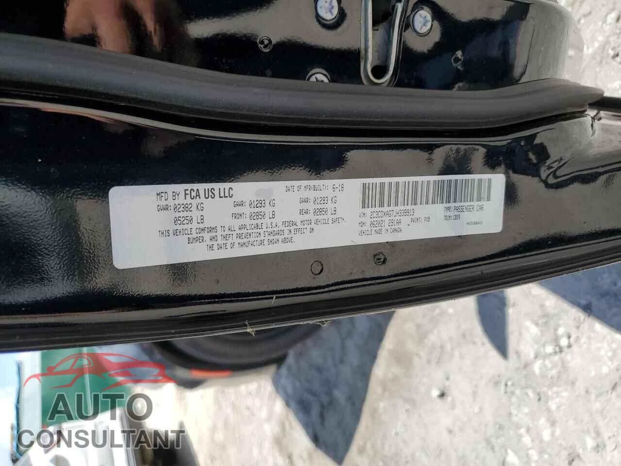 DODGE CHARGER 2018 - 2C3CDXAG7JH339913