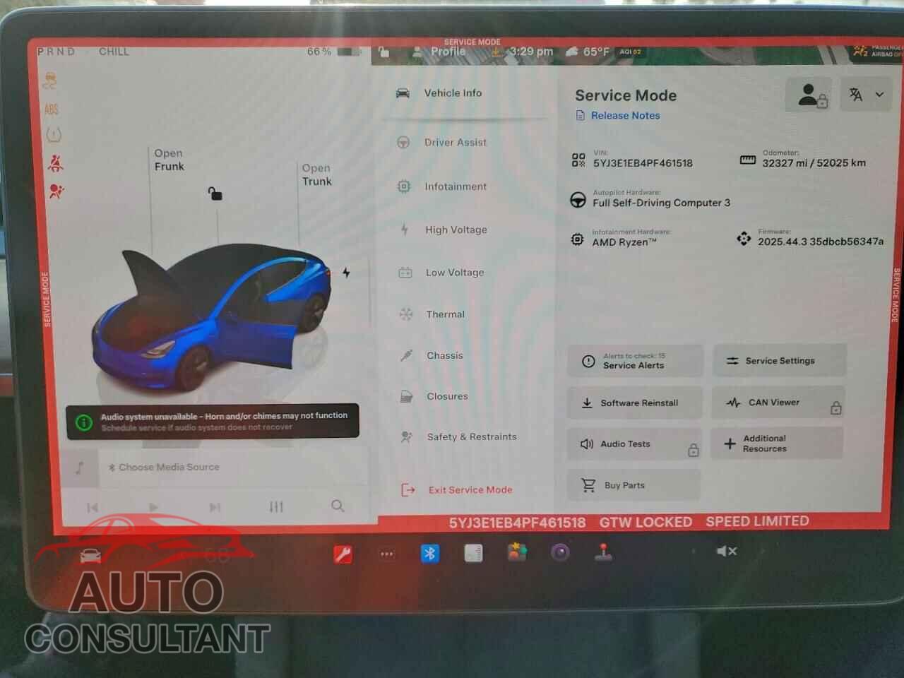 TESLA MODEL 3 2023 - 5YJ3E1EB4PF461518