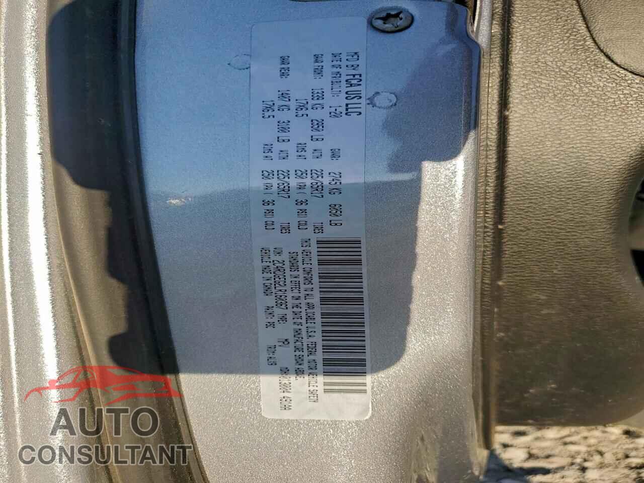 DODGE CARAVAN 2020 - 2C4RDGEG2LR160367