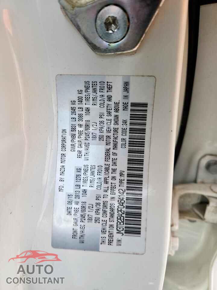 MAZDA CX-9 2015 - JM3TB2BA2F0464142