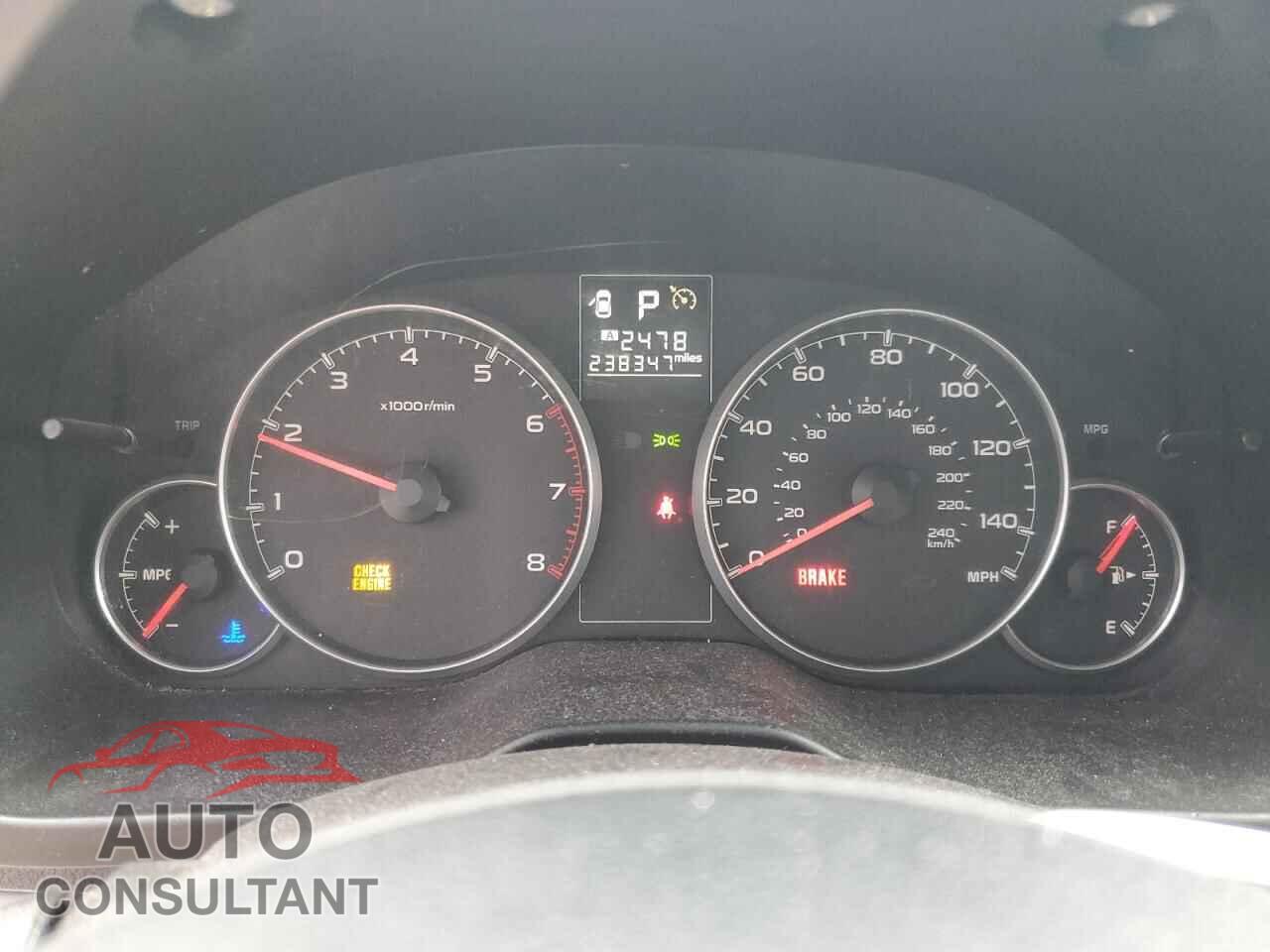SUBARU OUTBACK 2013 - 4S4BRBGC8D3214275