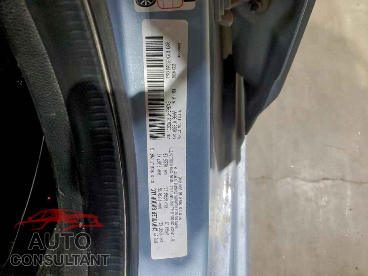 DODGE AVENGER 2013 - 1C3CDZCB1DN679745