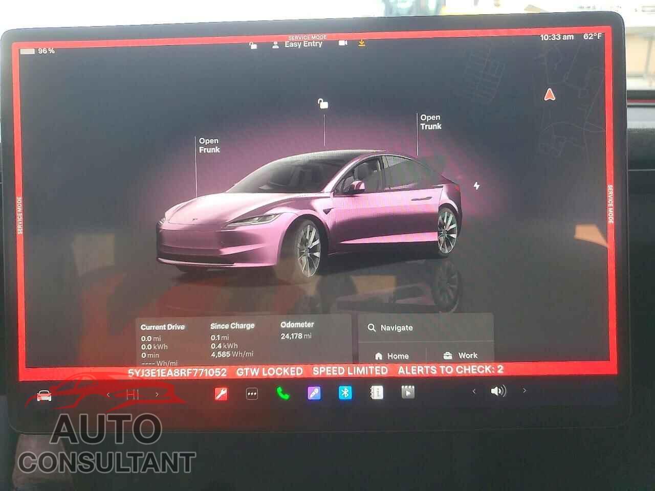 TESLA MODEL 3 2024 - 5YJ3E1EA8RF771052