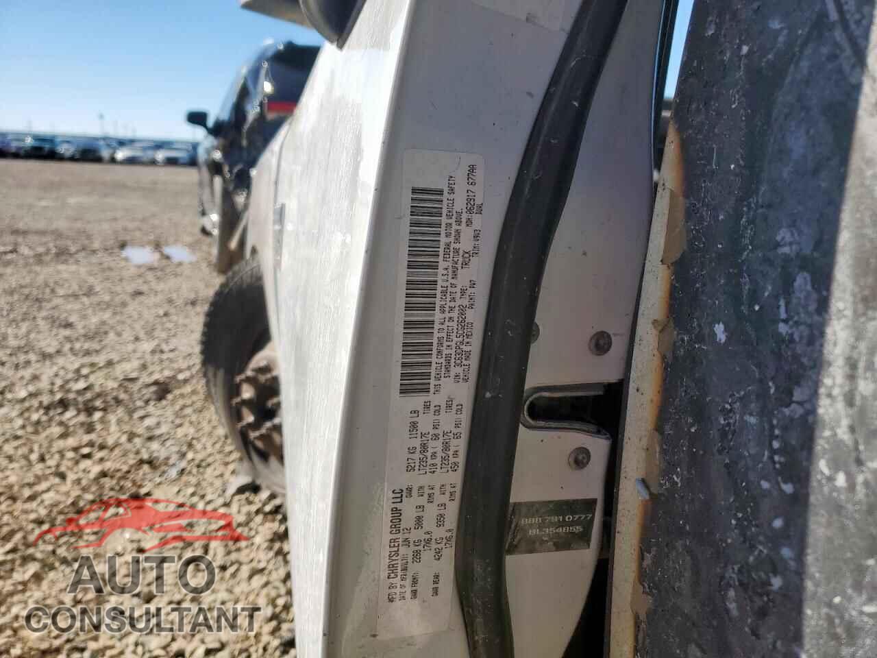 DODGE RAM 3500 2012 - 3C63DPGL5CG262002