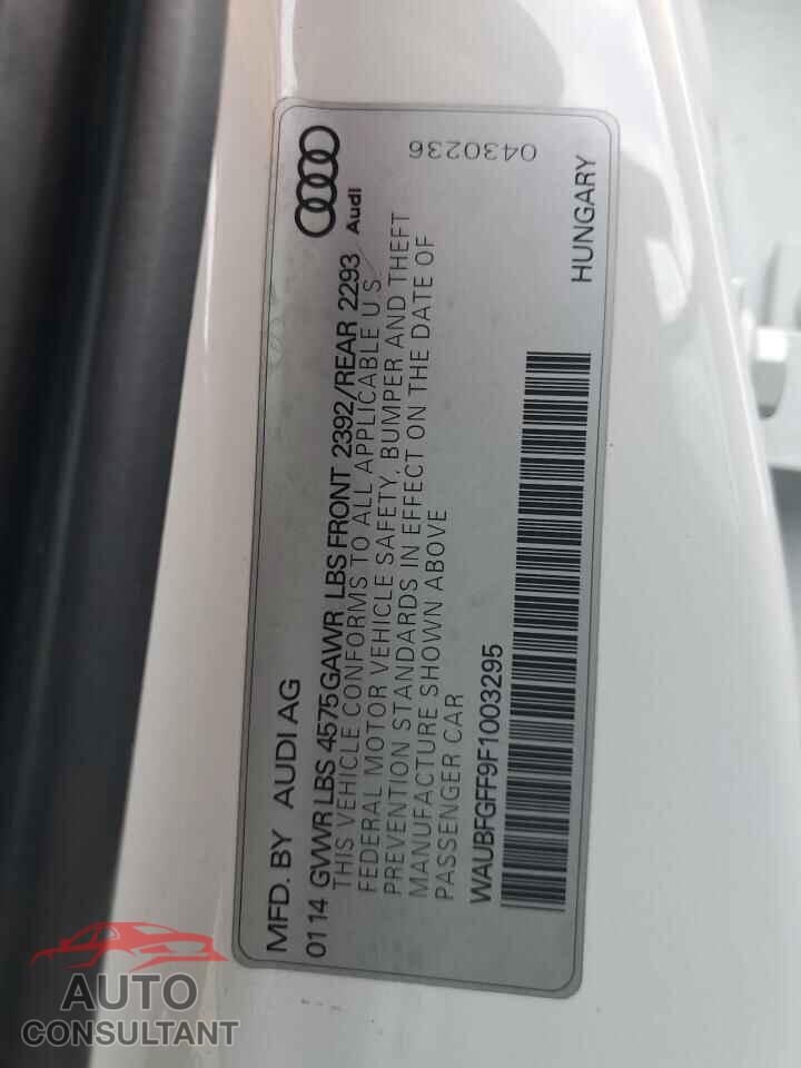 AUDI A3 2015 - WAUBFGFF9F1003295