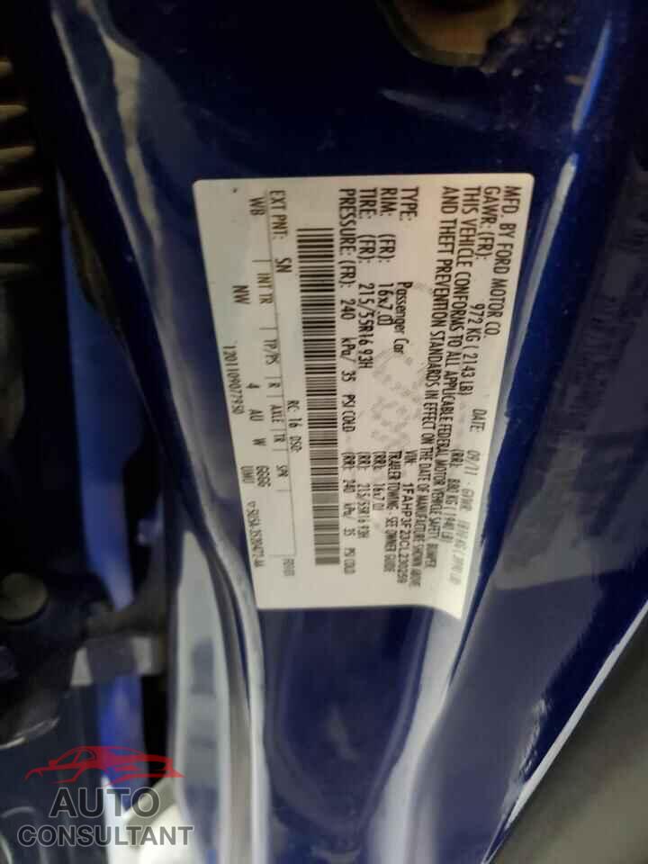 FORD FOCUS 2012 - 1FAHP3F23CL230259