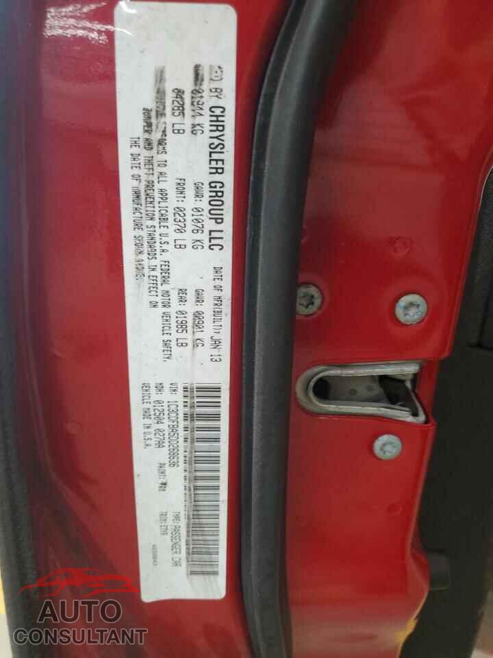 DODGE DART 2013 - 1C3CDFBA5DD268636