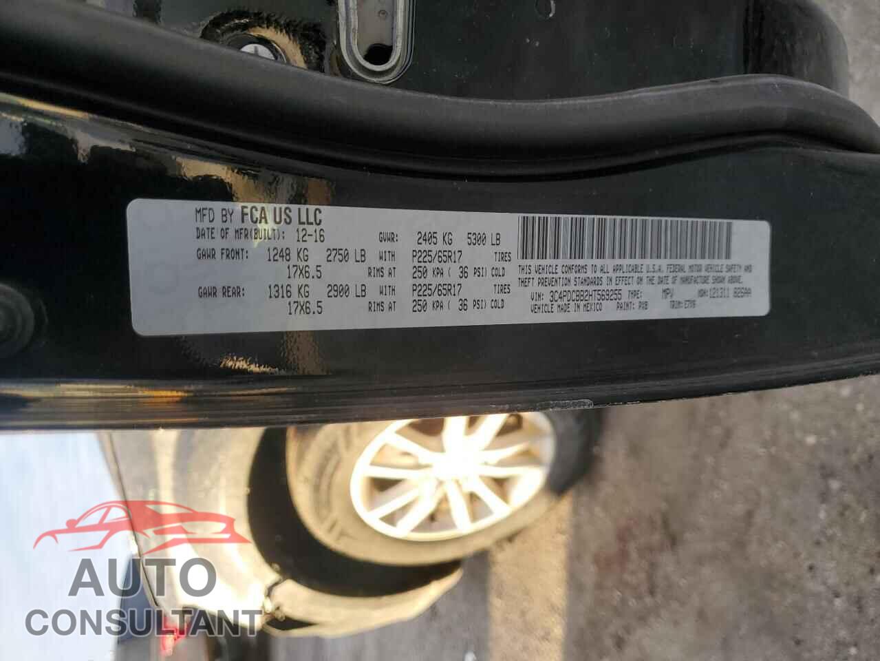 DODGE JOURNEY 2017 - 3C4PDCBB2HT569255