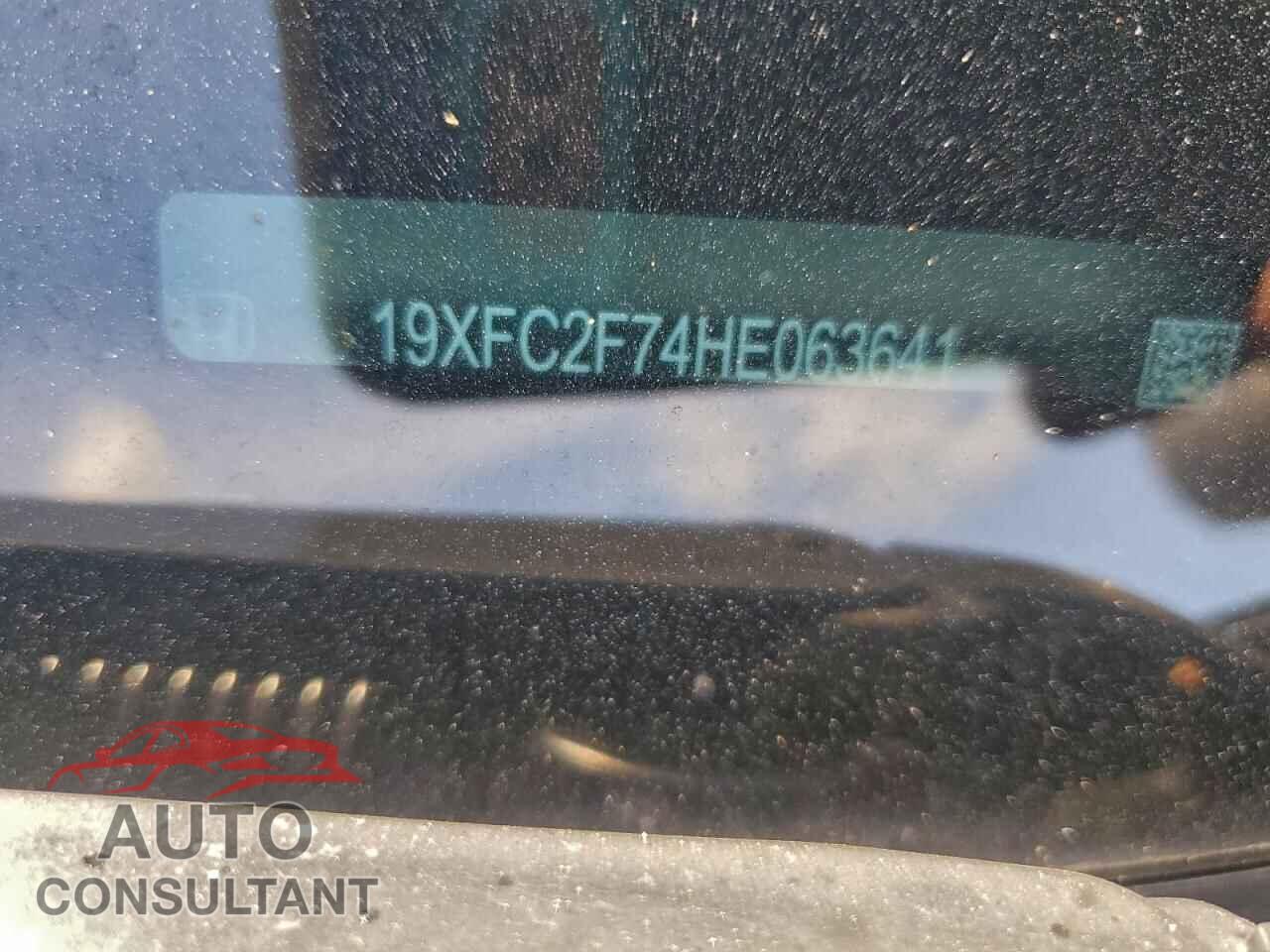 HONDA CIVIC 2017 - 19XFC2F74HE063641