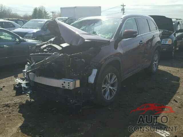 TOYOTA HIGHLANDER 2015 - 5TDJKRFH3FS155809