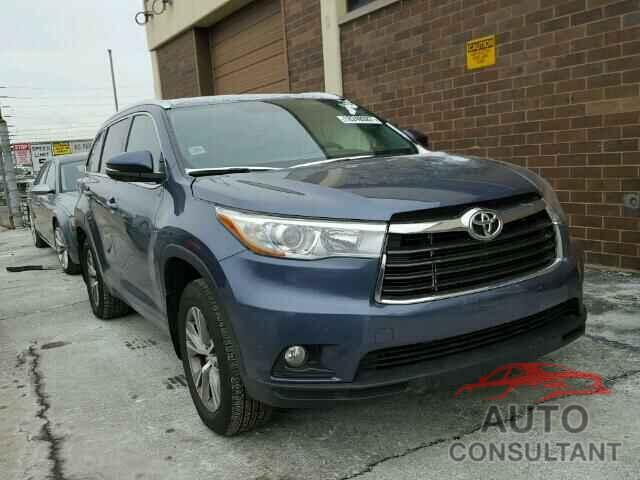 TOYOTA HIGHLANDER 2015 - 5TDJKRFH6FS187850